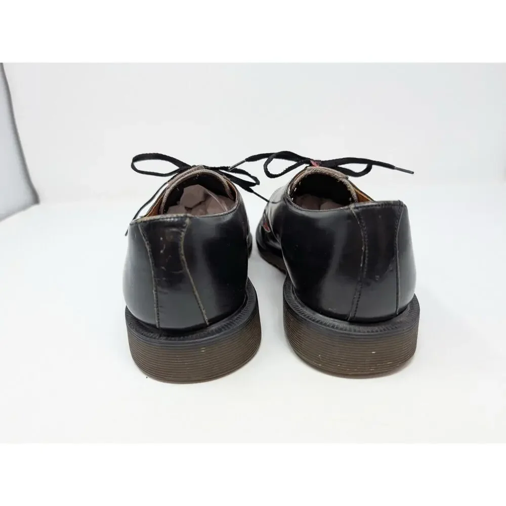 Vintage Dr. Martens Oxford Shoes Union Jack British Flag England Men's Size 7.5